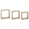 Lot De 3 étagères Murales Coloris Chêne Naturel 5Five