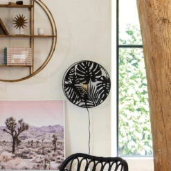 Applique Métal Noir Feuilles Olas Atmosphera 9 Applique Métal Noir Feuilles Olas Atmosphera -Demeyere Le mobilier Boutique applique metal noir feuilles olas atmosphera 4