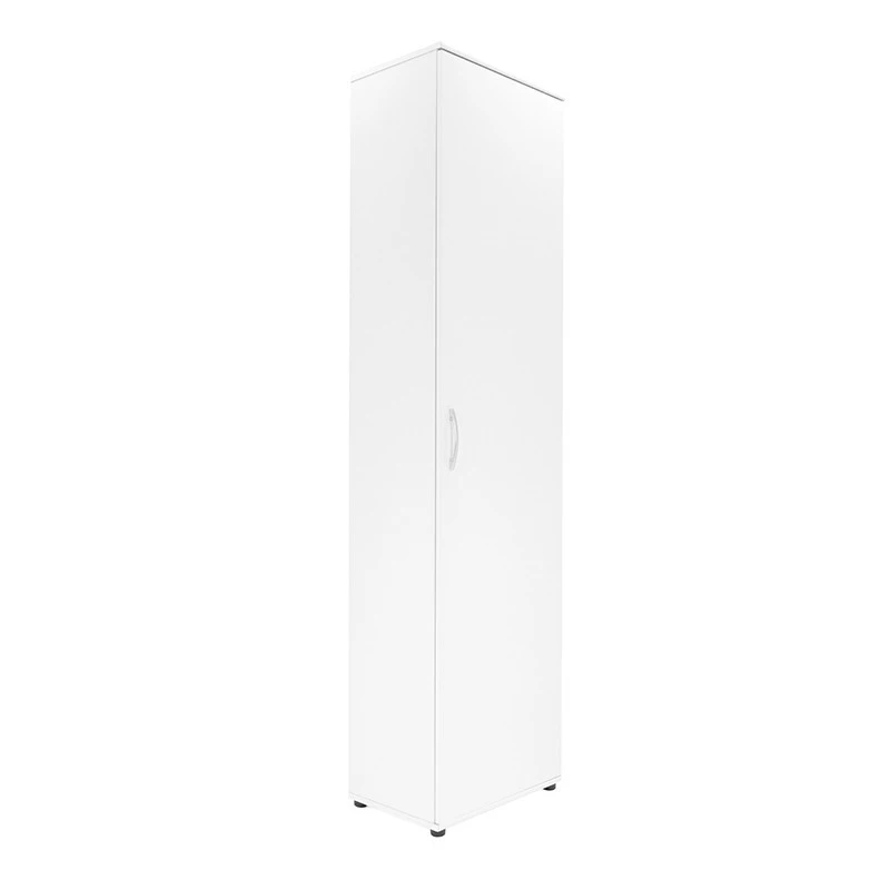 Armoire 1 Porte 6 Niveaux Blanc 2 Armoire 1 Porte 6 Niveaux Blanc – Image 2