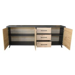 Bahut 3 Portes 3 Tiroirs Wiva -Demeyere Le mobilier Boutique bahut 3 portes 3 tiroirs wiva 1 2