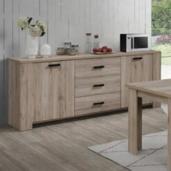 Bahut 3 Tiroirs 2 Portes Olivier -Demeyere Le mobilier Boutique bahut 3 tiroirs 2 portes olivier 4