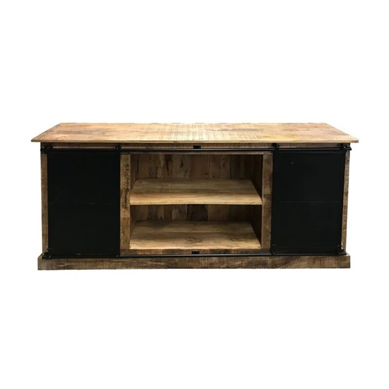 Bahut 6 Tiroirs Manguier Et Métal Barn 2 Bahut 6 Tiroirs Manguier Et Métal Barn – Image 2