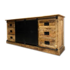 Bahut 6 Tiroirs Manguier Et Métal Barn 5 Bahut 6 Tiroirs Manguier Et Métal Barn -Demeyere Le mobilier Boutique bahut 6 tiroirs manguier et metal barn 2