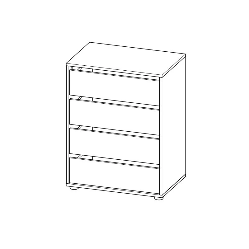 Demeyere Bloc Rangement Tyblok 4 Tiroirs H 76 Cm 2 Demeyere Bloc Rangement Tyblok 4 Tiroirs H 76 Cm – Image 2