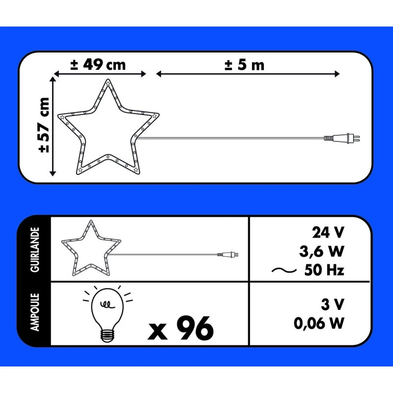 Bonhomme De Neige Lumineux 96 LED 5 Bonhomme De Neige Lumineux 96 LED – Image 5