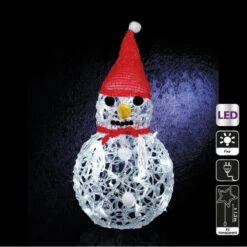Bonhomme De Neige Lumineux Blanc