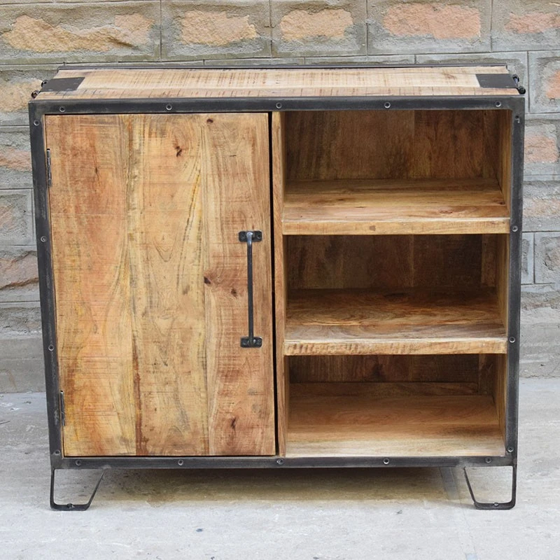 Buffet 1 Porte 3 Niches Manguier 2 Buffet 1 Porte 3 Niches Manguier – Image 2