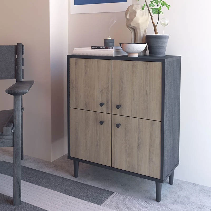 Demeyere Buffet 4 Portes Industriel Arty 2 Demeyere Buffet 4 Portes Industriel Arty – Image 2