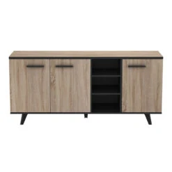 Demeyere Buffet Bas Bruce 3 Portes 3 Niches -Demeyere Le mobilier Boutique buffet bas bruce 3 portes 3 niches 2