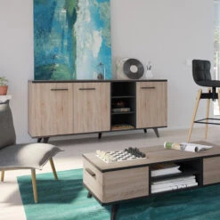 Demeyere Buffet Bas Bruce 3 Portes 3 Niches -Demeyere Le mobilier Boutique buffet bas bruce 3 portes 3 niches 6