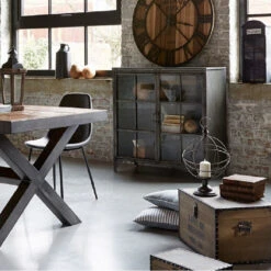 Buffet Broc 2 Portes Métal Noir Atmosphera 7 Buffet Broc 2 Portes Métal Noir Atmosphera -Demeyere Le mobilier Boutique buffet broc 2 portes metal noir atmosphera 2