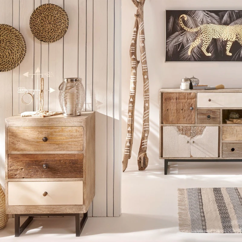 Buffet En Bois De Manguier Koval Nuances Unies Atmosphera 3 Buffet En Bois De Manguier Koval Nuances Unies Atmosphera – Image 3