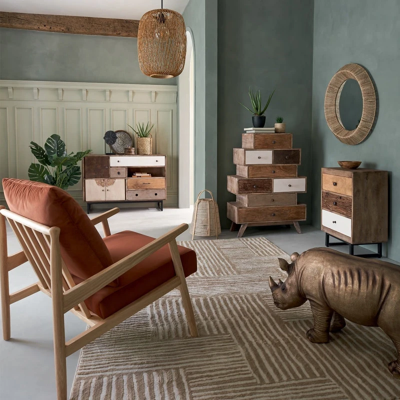 Buffet En Bois De Manguier Koval Nuances Unies Atmosphera 8 Buffet En Bois De Manguier Koval Nuances Unies Atmosphera – Image 8