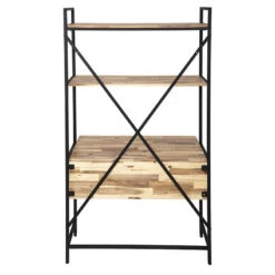 Bureau 2 étagères Edena Bois Et Métal Atmosphera 6 Bureau 2 étagères Edena Bois Et Métal Atmosphera -Demeyere Le mobilier Boutique bureau 2 etageres edena bois et metal atmosphera 2