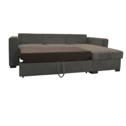 Canapé D'angle Joe Gauche Ou Droite Gris Convertible Lit -Demeyere Le mobilier Boutique canape d angle joe gauche ou droite gris convertible lit 2