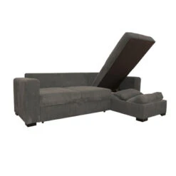 Canapé D'angle Joe Gauche Ou Droite Gris Convertible Lit -Demeyere Le mobilier Boutique canape d angle joe gauche ou droite gris convertible lit 3