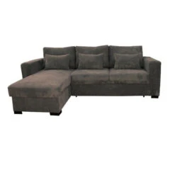 Canapé D'angle Joe Gauche Ou Droite Gris Convertible Lit -Demeyere Le mobilier Boutique canape d angle joe gauche ou droite gris convertible lit 4