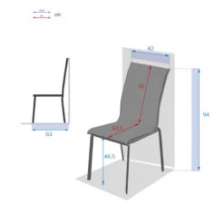 Chaise Empilable Axant Wengé Et Praline Hespéride -Demeyere Le mobilier Boutique chaise empilable axant wenge et praline hesperide 1 2