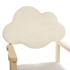 Chaise Enfant Nuage Blanc Pieds Bois Atmosphera -Demeyere Le mobilier Boutique chaise enfant nuage blanc pieds bois atmosphera 2