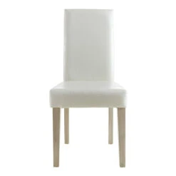 Demeyere Chaise Dossier Haut Blanc PU Guevara -Demeyere Le mobilier Boutique chaise ernesto blanc 1 2