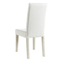 Demeyere Chaise Dossier Haut Blanc PU Guevara -Demeyere Le mobilier Boutique chaise ernesto blanc 1 5