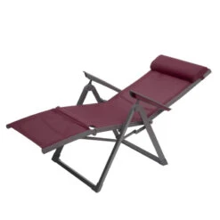 Chaise Longue Decima Hespéride Bordeaux/graphite -Demeyere Le mobilier Boutique chaise long decima hesperide bordeaux 3