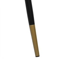 Chaise Velours Noir Pieds Gold Tyka Atmosphera -Demeyere Le mobilier Boutique chaise velours noir gold tyka atmosphera 2