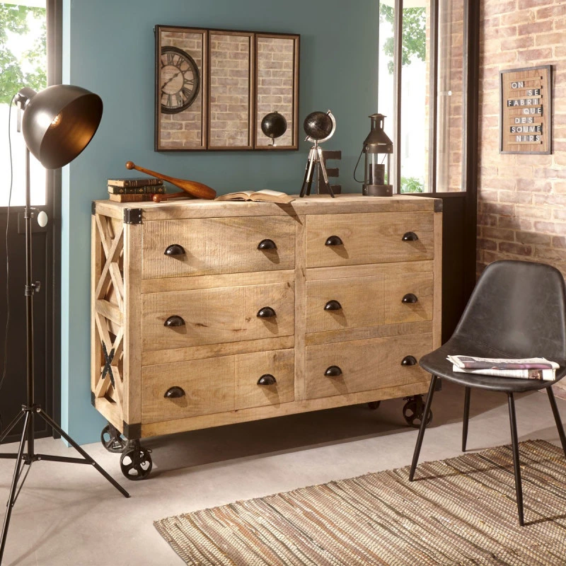 Chaise Vladi Effet Cuir Gris Atmosphera 2 Chaise Vladi Effet Cuir Gris Atmosphera – Image 2