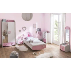 Demeyere Chevet 1 Tiroir Anastasia Rose -Demeyere Le mobilier Boutique chevet 1 tiroir mulan rose 2