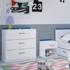 Demeyere Chevet 1 Tiroir Reverso Rose Ou Bleu -Demeyere Le mobilier Boutique chevet 1 tiroir reverso rose ou bleu 3