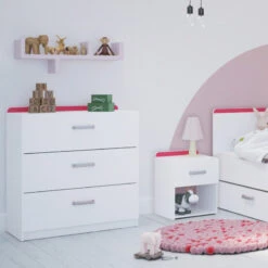 Demeyere Chevet 1 Tiroir Reverso Rose Ou Bleu -Demeyere Le mobilier Boutique chevet 1 tiroir reverso rose ou bleu 4