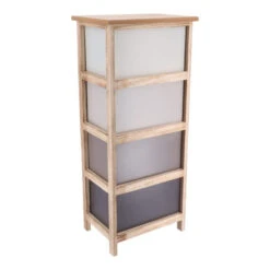 Chiffonnier Grand Modèle 4 Tiroirs Dégradé Taupe -Demeyere Le mobilier Boutique chiffonnier grand modele 4 tiroirs degrade taupe 2