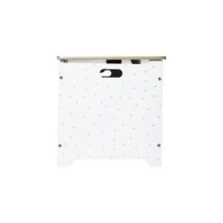 Coffre à Jouets 58 Cm Blanc Et Doré Atmosphera -Demeyere Le mobilier Boutique coffre a jouets dore 4