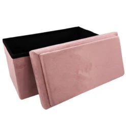 Coffre Banc Pliable Rose Compatible Briques -Demeyere Le mobilier Boutique coffre banc pliable rose compatible briques 4