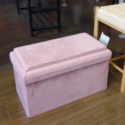 Coffre Banc Pliable Rose Compatible Briques -Demeyere Le mobilier Boutique coffre banc pliable rose compatible briques 5