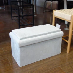 Coffre Blanc Pliable Gris Compatible Briques 13 Coffre Blanc Pliable Gris Compatible Briques -Demeyere Le mobilier Boutique coffre blanc pliable gris compatible briques 1 6