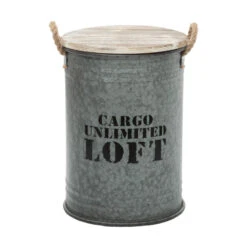 Coffres Bidons Gris Loft - Lot De 3 - Atmosphera 8 Coffres Bidons Gris Loft - Lot De 3 - Atmosphera -Demeyere Le mobilier Boutique coffres bidons gris loft lot 3 atmosphera 3