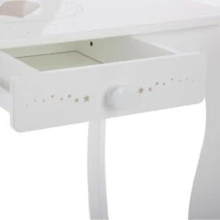 Coiffeuse Avec Tabouret Enfant Blanc Atmosphera -Demeyere Le mobilier Boutique coiffeuse avec tabouret pour enfant blanche 6