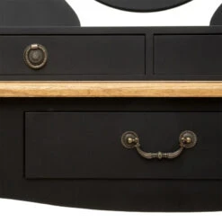 Coiffeuse Noire 3 Tiroirs Chrysa Atmosphera 9 Coiffeuse Noire 3 Tiroirs Chrysa Atmosphera -Demeyere Le mobilier Boutique coiffeuse noire 3 tiroirs chrysa atmosphera 4