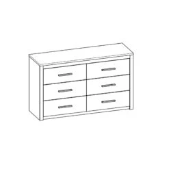 Demeyere Commode Kansas 6 Tiroirs -Demeyere Le mobilier Boutique commode colorado 6 tiroirs 2