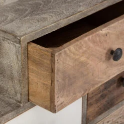 Commode Koval Uni 8 Tiroirs Bois Massif Atmosphera -Demeyere Le mobilier Boutique commode koval uni 8 tiroirs bois massif atmosphera 2