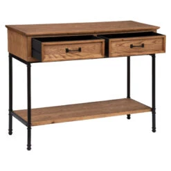 Console 2 Tiroirs Bois Et Métal Danik Atmosphera 9 Console 2 Tiroirs Bois Et Métal Danik Atmosphera -Demeyere Le mobilier Boutique console 2 tiroirs bois et metal danik atmosphera 4