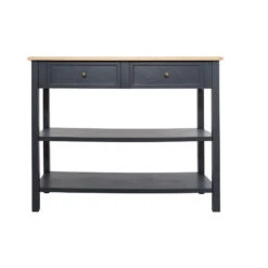 Console Damian Bois Gris Foncé Atmosphera -Demeyere Le mobilier Boutique console damian bois atmosphera 3