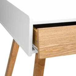 Console Sur Pieds Bois Elva Blanc Atmosphera -Demeyere Le mobilier Boutique console sur pieds bois elva blanc atmosphera 2