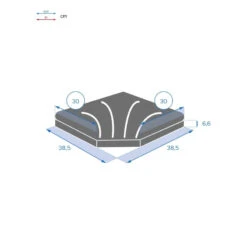 Dalle 15kg Pour Pied De Parasol En Croix Hespéride Noir -Demeyere Le mobilier Boutique dalle 15kg pour pied de parasol en croix hesperide noir 3