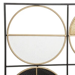 Déco Murale 76x102 Métal Zak Noir Et Doré Atmosphera -Demeyere Le mobilier Boutique deco murale 76x102 metal zak noir et dore atmosphera 2