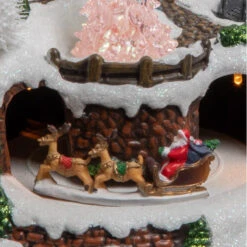 Déco Noël Chalet à La Montagne Piles Lumineux Animé -Demeyere Le mobilier Boutique deco noel chalet a la montagne piles lumineux anime 3