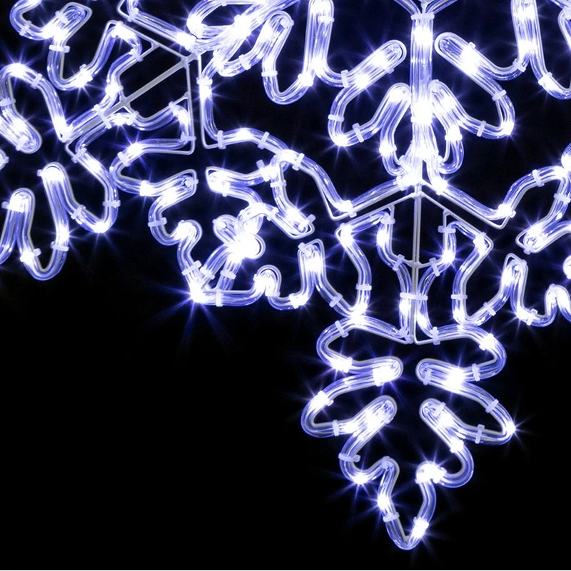 Décoration Lumineuse Flocon 85cm Blanc Froid 2 Décoration Lumineuse Flocon 85cm Blanc Froid – Image 2