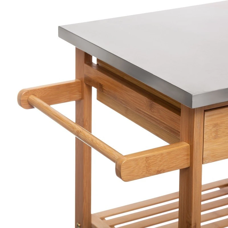 Desserte Bambou 6 Tiroirs Roulettes 76 Cm 5five 3 Desserte Bambou 6 Tiroirs Roulettes 76 Cm 5five – Image 3