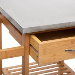 Desserte Bambou 6 Tiroirs Roulettes 76 Cm 5five 8 Desserte Bambou 6 Tiroirs Roulettes 76 Cm 5five -Demeyere Le mobilier Boutique desserte bambou 6 tiroirs roulettes 76 cm 5five 3